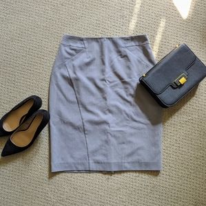 Tobias grey pencil skirt